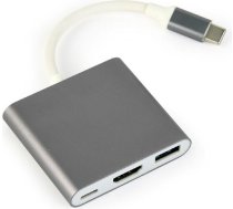 Gembird I/O ADAPTER USB-C TO HDMI/USB3/USB-C A-CM-HDMIF-02-SG GEMBIRD