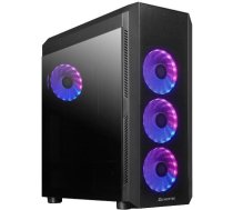 Chieftec Case|CHIEFTEC|SCORPION 4|MiniTower|Case product features Transparent panel|Not included|ATX|MicroATX|MiniITX|Colour Black|GL-04B-UC-OP