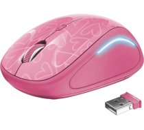 Trust MOUSE USB OPTICAL WRL YVI FX/PINK 22336 TRUST