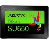 Adata SSD|ADATA|SU650|1TB|SATA 3.0|Write speed 450 MBytes/sec|Read speed 520 MBytes/sec|2,5"|TBW 600 TB|MTBF 2000000 hours|ASU650SS-1TT-R