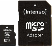 Intenso MEMORY MICRO SDHC 8GB C10/W/ADAPTER 3413460 INTENSO