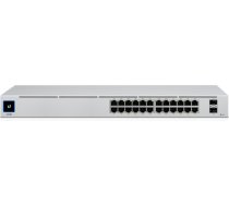 Ubiquiti Switch|UBIQUITI|USW-24-POE|Type L2|Desktop/pedestal|Rack|24x10Base-T / 100Base-TX / 1000Base-T|2xSFP|PoE+ ports 16|95 Watts|USW-24-POE