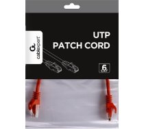 Gembird PATCH CABLE CAT6 UTP 0.25M/RED PP6U-0.25M/R GEMBIRD