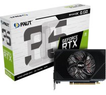 Palit Graphics Card|PALIT|NVIDIA GeForce RTX 3050|6 GB|GDDR6|96 bit|PCIE 4.0 16x|GPU 1442 MHz|Single Slot Fansink|1xHDMI|1xDisplayPort|NE63050018JE-1070F