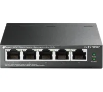 Tp-Link Switch|TP-LINK|Desktop/pedestal|5x10Base-T / 100Base-TX / 1000Base-T|PoE ports 1|TL-SG1005LP