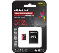 Adata MEMORY MICRO SDXC 512GB W/AD./AUSDX512GUI3V30SHA2-RA1 ADATA