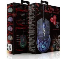 Gembird MOUSE USB OPTICAL GAMING/BLACK MUSG-RGB-01 GEMBIRD