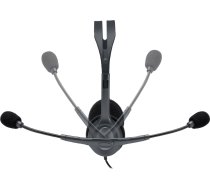 Logitech HEADSET STEREO H111/GREY 981-000593 LOGITECH