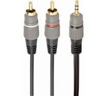 Gembird CABLE AUDIO 3.5MM TO 2RCA 2.5M/GOLD CCA-352-2.5M GEMBIRD