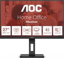 AOC LCD Monitor|AOC|27 "|2560 x 1440 pixels|Quad HD|Native aspect ratio 16:9|Flat|Q27E3UMF
