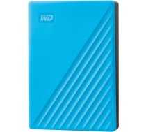 Western Digital External HDD|WESTERN DIGITAL|My Passport|4TB|USB 2.0|USB 3.0|USB 3.2|Colour Blue|WDBPKJ0040BBL-WESN