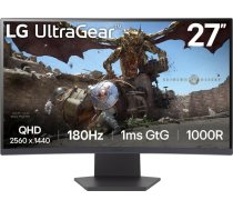 LG LCD Monitor|LG|27GS60QC-B|27"|Gaming/Curved|Panel VA|2560x1440|16:9|180 Hz|Matte|1 ms|Tilt|Colour Black|27GS60QC-B