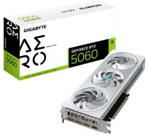 Gigabyte Graphics Card|GIGABYTE|NVIDIA GeForce RTX 5060|8 GB|GDDR7|128 bit|PCIE 5.0 16x|GPU 2595 MHz|1xHDMI|3xDisplayPort|GV-N5060AEROOC-8GD