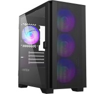 Montech Case|MONTECH|AIR 100 ARGB|MidiTower|Case product features Transparent panel|Not included|MicroATX|MiniITX|Colour Black|AIR100ARGB(B)
