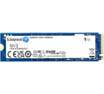 Kingston SSD|KINGSTON|NV3|1TB|M.2|PCIE|NVMe|3D NAND|Write speed 4000 MBytes/sec|Read speed 6000 MBytes/sec|TBW 320 TB|MTBF 200000 hours|SNV3S/1000G