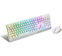 MSI KEYBOARD +MOUSE/VIGOR GK30 COMBO WHITE US MSI