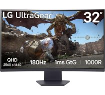 LG LCD Monitor|LG|32GS60QC-B|32"|Gaming/Curved|Panel VA|2560x1440|16:9|180 Hz|Matte|1 ms|Tilt|32GS60QC-B