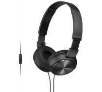 SONY Sony MDR-ZX310APB On-Ear Headphones, 3.5mm, Black (MDRZX310APB.CE7)