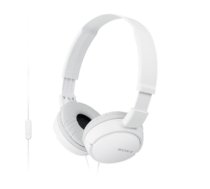 SONY MDR-ZX110APW on-ear 3.5mm white headset function (MDRZX110APW.CE7)
