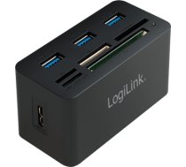 Logilink USB 3.0-Hub 3-Port m. All-in-One Card Reader  (CR0042)