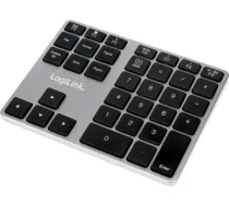 Logilink Bluetooth Keypad, 35 keys, ALU, Space grey (ID0187)