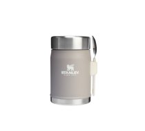 Ēdienu termoss ar karoti un dakšiņu Stanley Classic Legendary Ash, 0,4 l