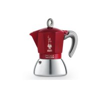 Espresso kafijas kanna Bialetti Moka Induction Red 4 cups