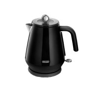 DeLonghi Eclettica Bold Black KBY2001.BK elektriskā tējkanna, 1,7 l - melns