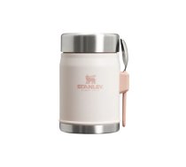 Ēdienu termoss ar karoti un dakšiņu Stanley Classic Legendary Rose Quartz, 0,4 l