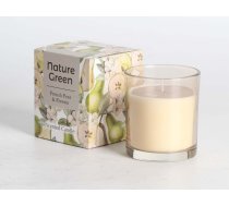 ![CDATA[Aromātiskā svece stiklā NATURE GREEN H9,5cm, French Pear Freesia Home4you 88133 (88133) | EVL_88133  | 4741243881334]]