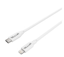 ![CDATA[Data cable, Apple MFI Certified, Type-C to Lightning, 1m white Tellur TLL155323 (T-MLX38477) | MBX_T-MLX38477  | 5949120000925]]