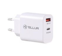 ![CDATA[Dual Port Wall Charger PDHC PD 20W QC3,0 18W White Tellur TLL151381 (T-MLX54954) | MBX_T-MLX54954  | 5949120004626]]