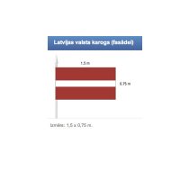 ![CDATA[Latvijas valsts karogs (fasādei) 1.5x0.75m | Latvijas valsts karogs (fasādei) 1.5x0.75m]]