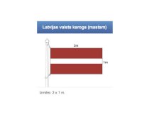 ![CDATA[Latvijas valsts karogs (mastam) 1x2m | Latvijas valsts karogs (mastam) 1x2m]]