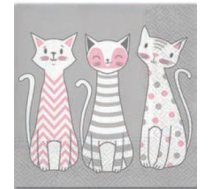 ![CDATA[SALVETES 33X33 , Paw Decor Collection GLAM CATS (PL11TL699000) | ARK_PL11TL699000  | 5906360422337]]