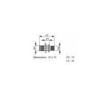 ![CDATA[Savienojums/pāreja 20x16mm flex Tece (296440) | AKV_296440  | 4027255052307]]