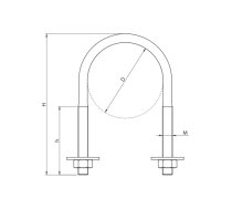 ![CDATA[U-veida skava M8x21.3mm (1/2) H=75mm Niczuk (284460) | AKV_284460  | 5907754202696]]