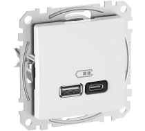 ![CDATA[USB lādētājs A 1.5A C 3A 45W balts Sedna Design Schneider Electric SDD111404 (SDD111404) | SLO_SDD111404  | 3606482079007]]