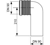 ![CDATA[WC savienošanas līkums DN90/90 (9820134) Tece (870066) | AKV_870066]]