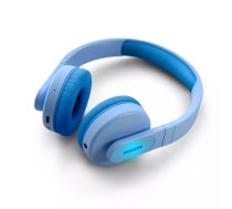 Akcija! PHILIPS on-ear austiņas ar Bluetooth bērniem, zilas | TAK4206BL/00  | 4895229117549