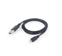 Kabelis Gembird USB Male - Apple Lightning Male 2m Black | CC-USB2-AMLM-2M  | 8716309087681