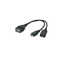 Adapteris Gembird USB OTG USB socket + MicroUSB socket - MicroUSB plug | A-OTG-AFBM-04  | 8716309087308