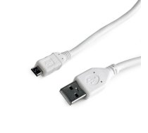 Kabelis Gembird USB Male - MicroUSB Male 0.5m White | CCP-MUSB2-AMBM-W-0.5  | 8716309082280