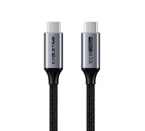 Cable USB3.2, Type C - Type C, 20Gbps, 100W, 20V/ 5A, 4K/ 60HZ, 1m | CA913312  | 6975285500115