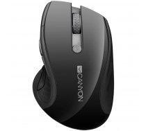 CANYON MW-01, 2.4GHz wireless mouse with 6 buttons, optical tracking - blue LED, DPI 1000/1200/1600, Black pearl glossy, 113x71x39.5mm, 0.07kg | CNS-CMSW01B  | 5291485002398