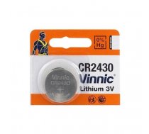 CR2430 baterija | 3V Vinnic litija | iepakojumā 1 gb. | BAT2430.VNC1  | 3100000595289