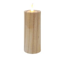 Dekors Svece LED 6x15cm, koka efektu | 4750959144916 | 4750959144916 | 9144916