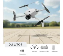 DJI Lito 1 kameras drons, 4K/60fps video, 8K foto, visvirzienu šķēršļu noteikšana, ActiveTrack, 36 minūšu lidojuma laiks | CP.MA.00000990 | 6937224146877