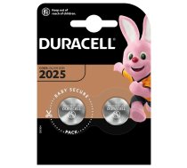 CR2025 baterijas 3V Duracell litija DL2025 iepakojumā 2 gb. | BAT2025.D#2  | 5000394045514