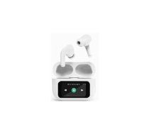 Austiņas Gembird BT TWS with LCD display and Active Noise Cancelling White | TWS-LCD-ANC-01-W | 8716309132022